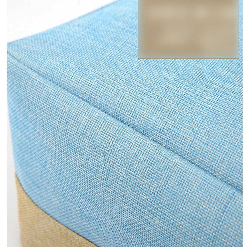 Anevous Foldable Fabric Storage Basket, Grey, 31 x 21 x 13 cm, Linen, Multifunctional Storage Box for Toys, Clothes, Wardrobe