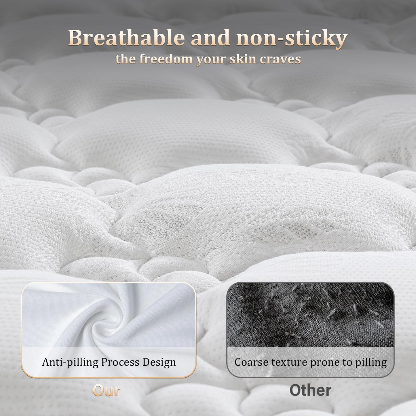 Thavion Single mattress, 3FT Single hybrid memory foam mattress,9-zone design with pocket springs and orthopaedic support