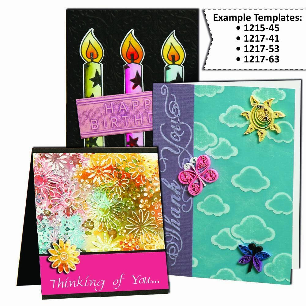 Darice 10.8 x 14.6 cm Cork Tops Embossing Template