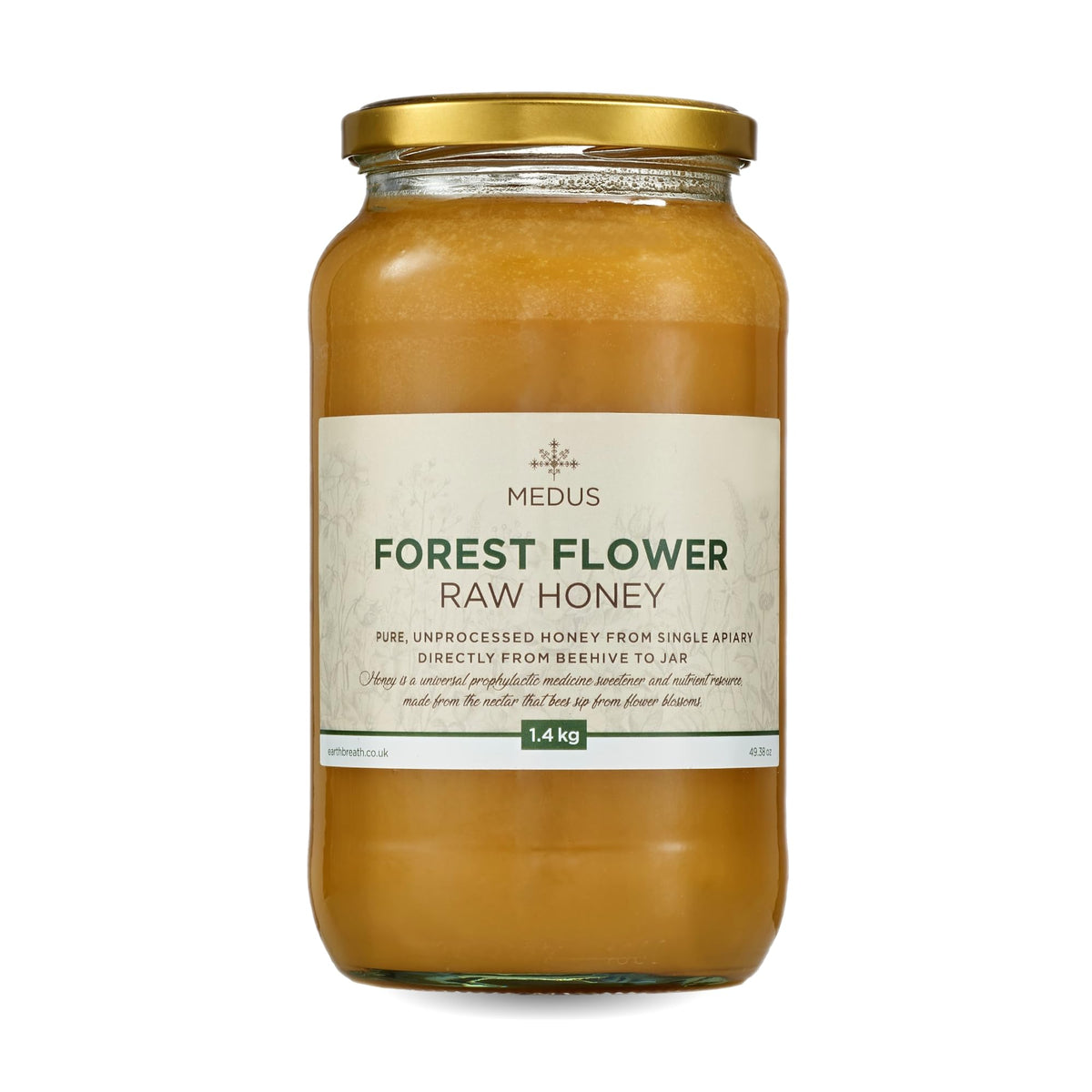 Earthbreath Forest Flower Raw Honey 1.4kg ? 100% Pure, Raw & Natural ? Sustainably Harvested ? Rich in Natural Goodness ? No Artificial Additivess ?