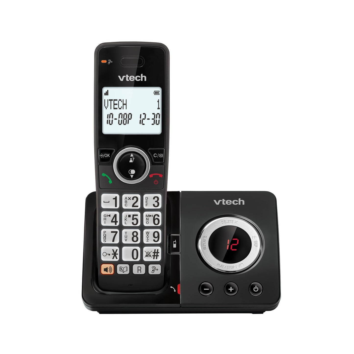 VTech EA5050 DECT Cordless Phone with Answering Machine,Nuisance Call Blocker, Volume Booster, Easy-to-Read Backlit Display, 18 Hours Talk-time,
