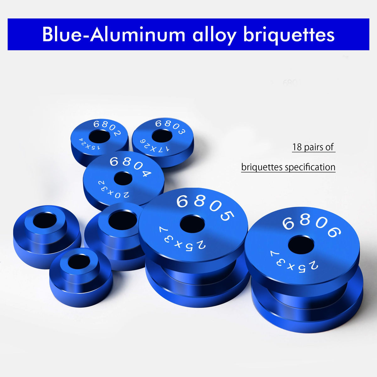 Bicycle Inner Bearing Press Set, Cycle Press Set, Hub Assembly Tool, Hub Bearing Inner Bearing Installation Tool (Blue)