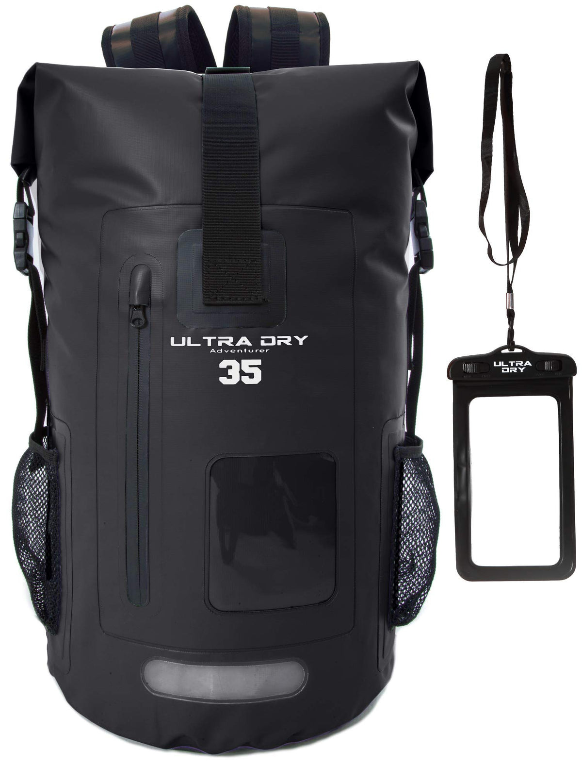 Premium 35L Waterproof Dry Bag Backpack, Sack with Phone Dry Bag, Perfect for Boating/Kayaking/Canoeing/Fishing/Rafting/Swimming/Camping/Snowboarding
