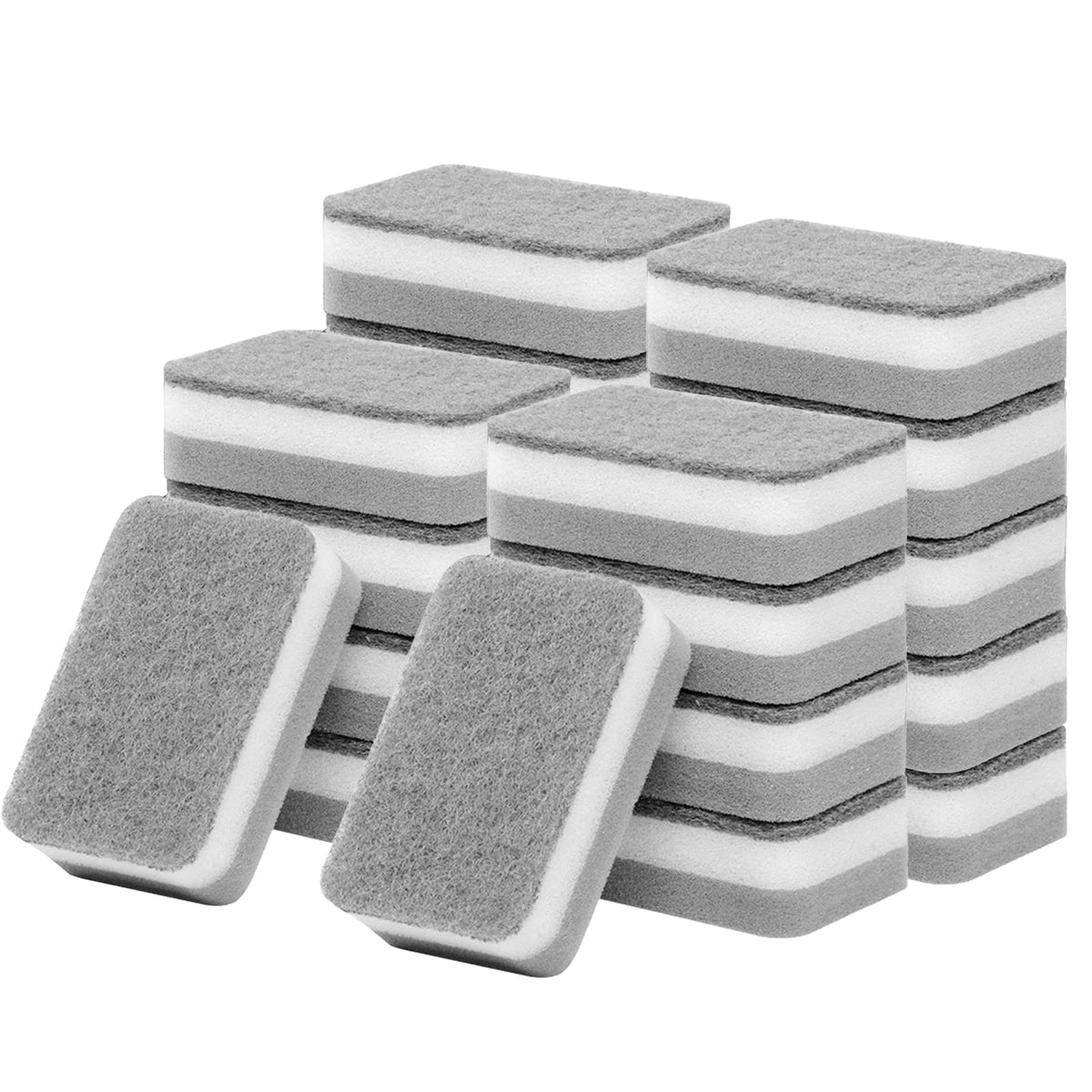 KRIZJUES Kitchen Cleaning Sponges, Sponges in Bulk, Non Scratch for Dishes PadOdor-Free Scouring Pad Suitable Washing ,Dishes, Bathroom Dishwashing