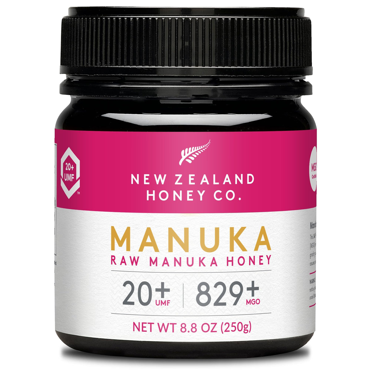 New Zealand Honey Co. Raw Manuka Honey UMF 20+ / MGO 829+ | 250g