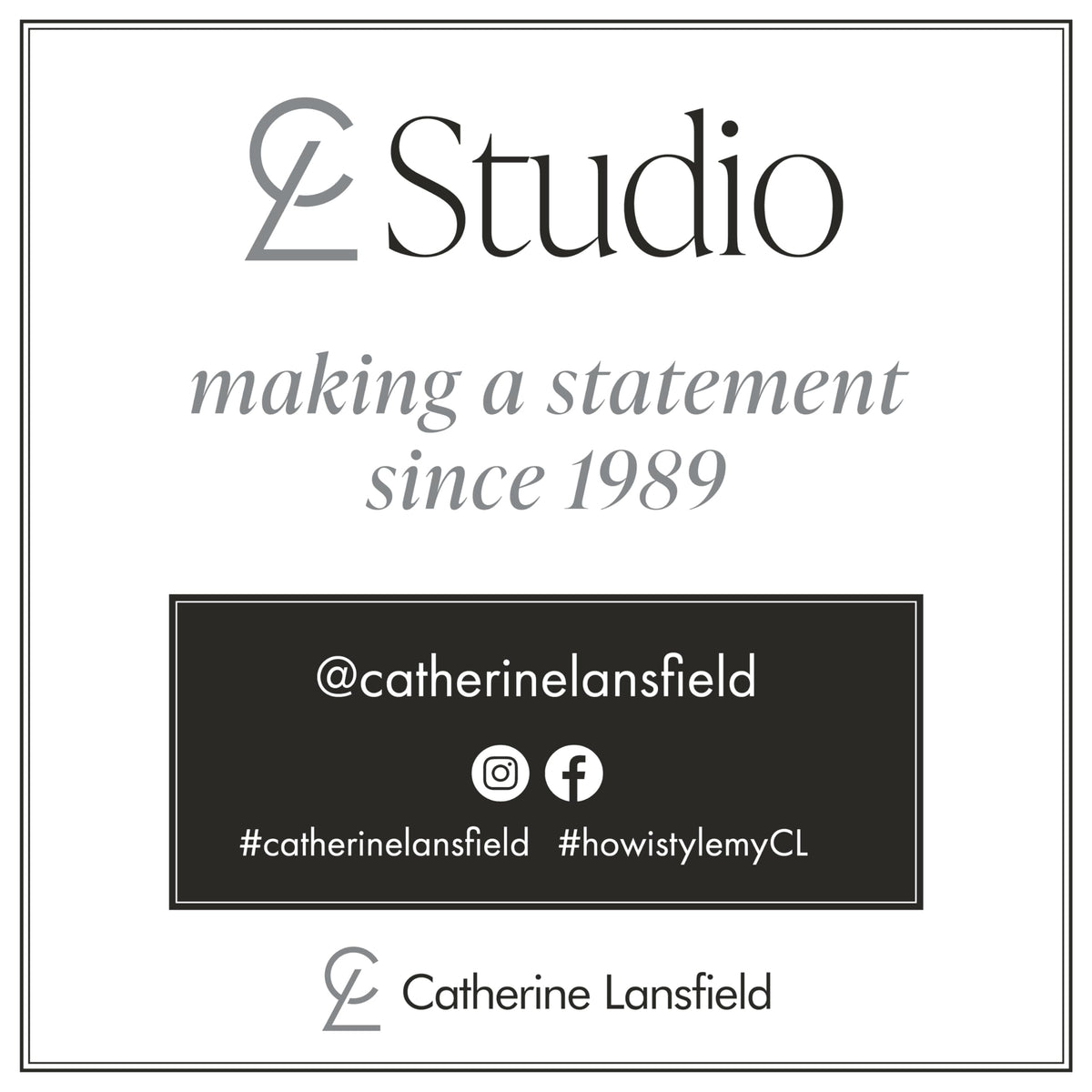 Catherine Lansfield Relax and Unwind 180x180cm Shower Curtain Grey/Black