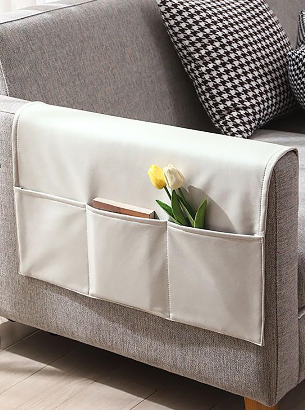 Sofa Chair Couch Armrest Organiser Armchair Hanging Storage Bag Waterproof Sofa Couch Armrest Cover Organizer Caddy Sofa Arm Tidy Holder Pouch for