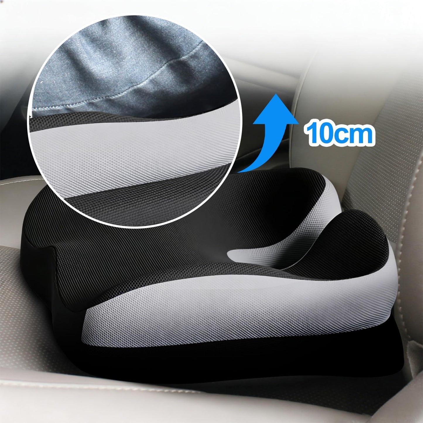 FALSKT Coccyx Cushion for Tailbone Pain Relief Memory Foam Seat Cushions