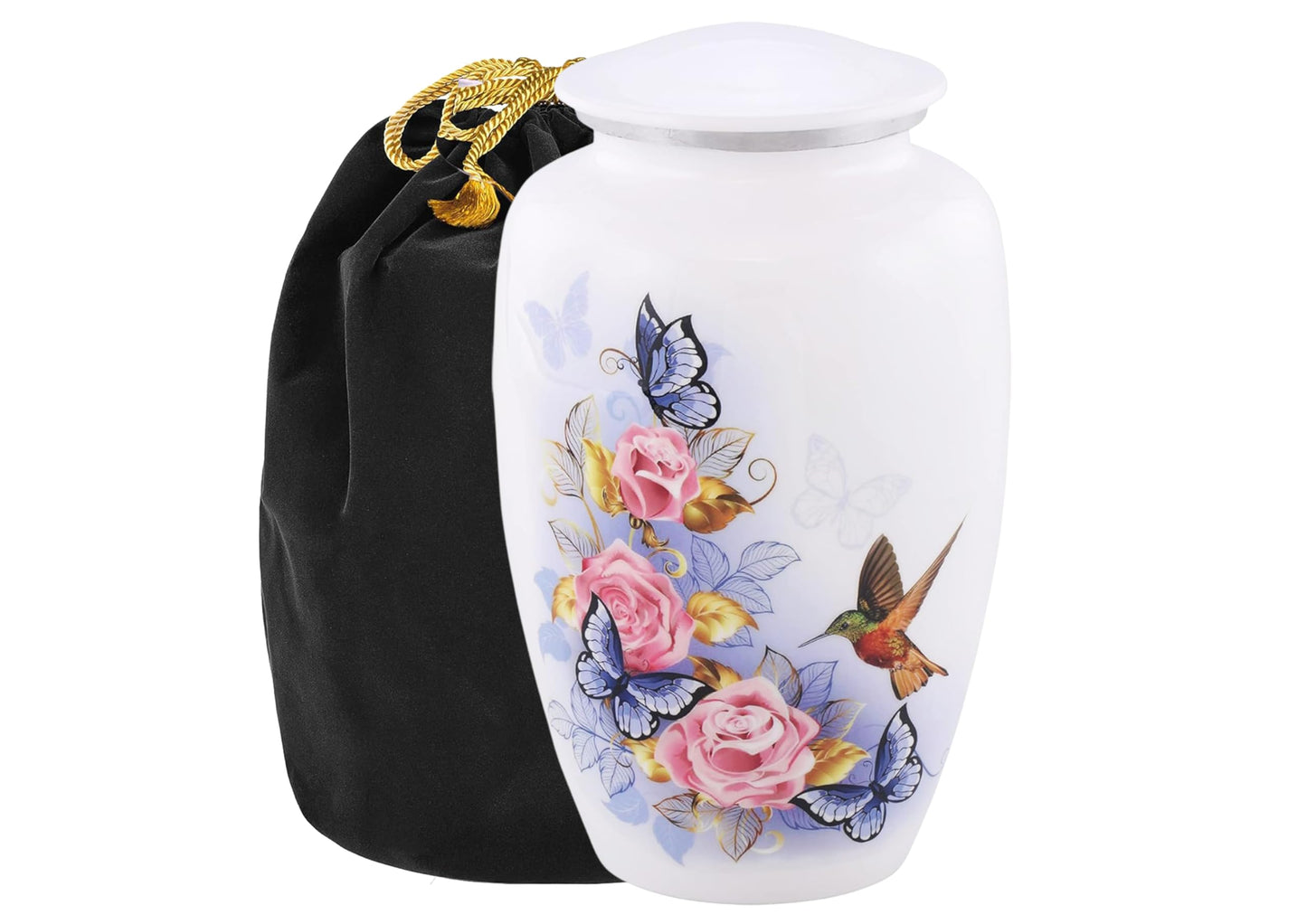 Urns of Dignity HUMMING BIRD CREMATION URNS,URN FOR HUMAN ASHES, ADULT URN FOR Funeral, Burial, Columbarium or Home, Cremation Urns for Human Ashes