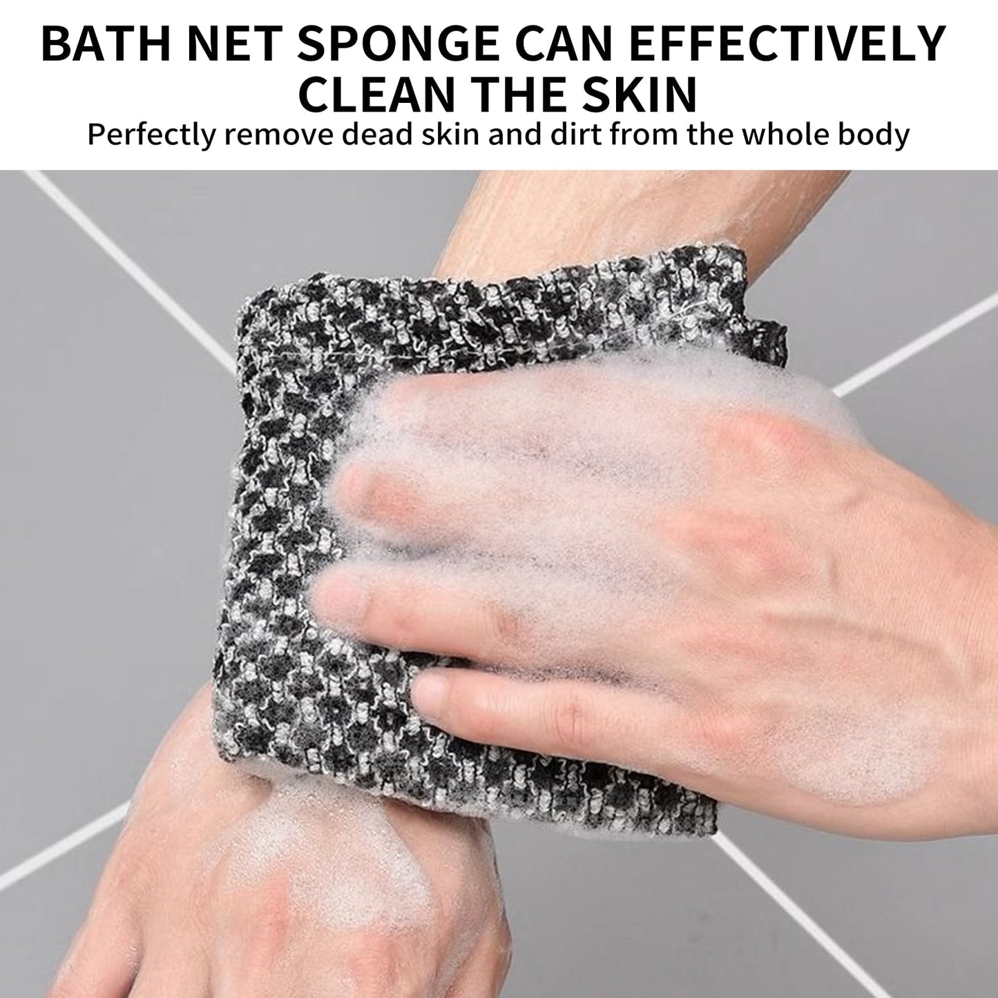 3Pcs Exfoliating Towel, Exfoliating Antibacterial Shower Towel, Japanese Washcloth Exfoliating Towels for Men Women