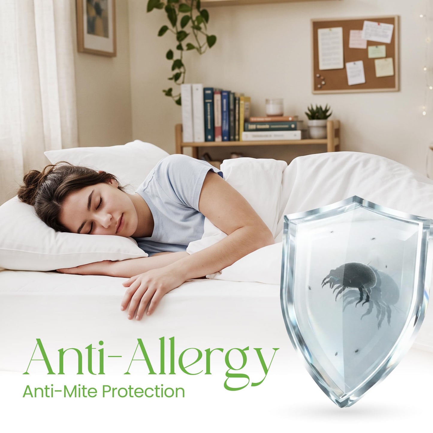 Single Waterproof Mattress Protector 90x190cm 100% Bamboo