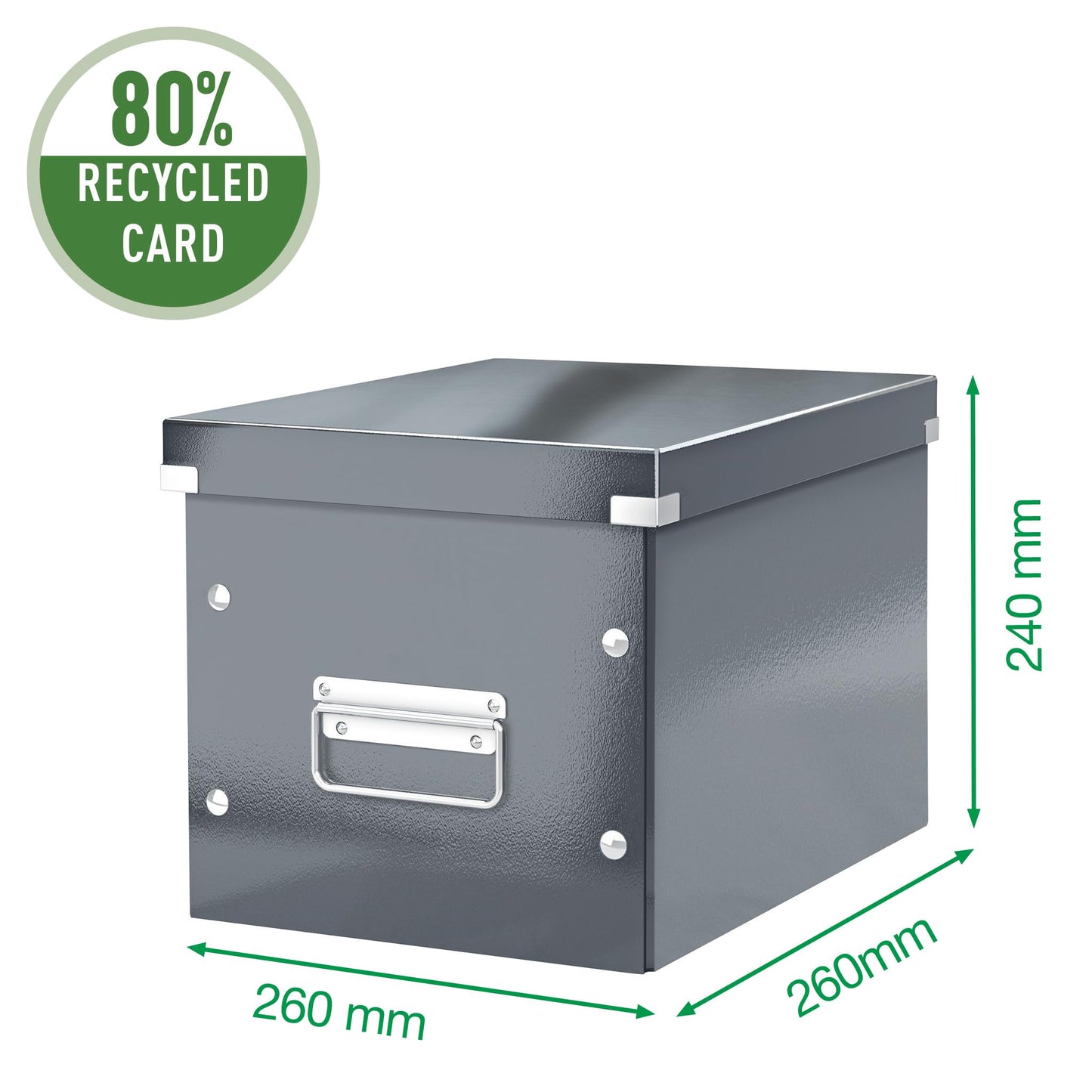 Leitz Medium Storage Cube, Black, Click and Store Range, 61090095