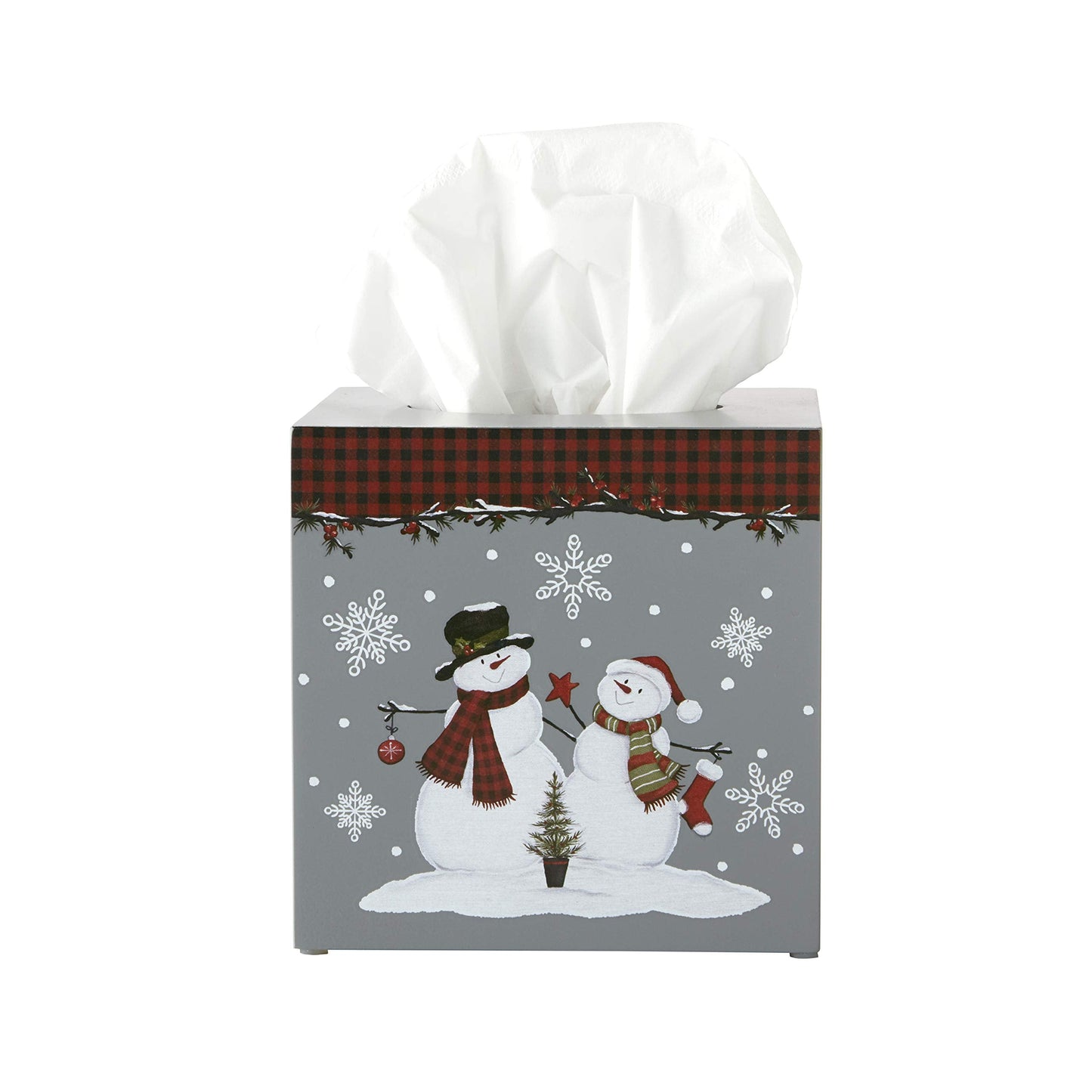 SKL Home by Saturday Knight Ltd. Tissue Box Cover, Wool, Grey