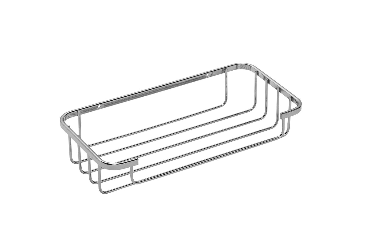 Croydex Chrome Wall Mounted Cosmetic Shower Basket - Bathroom Storage & Organisation - Shower Caddy Home Essentials - Rust Free Guarantee 5 Years -