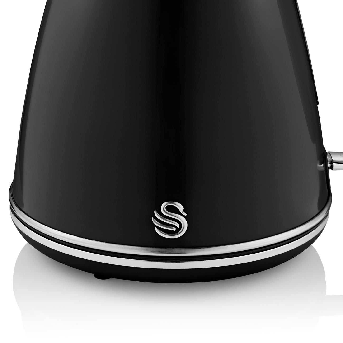 Swan SK19020BN Retro Jug Kettle, Fast Boil, Easy Pour, 360 Degree Base, 1.5L, 3KW, Black