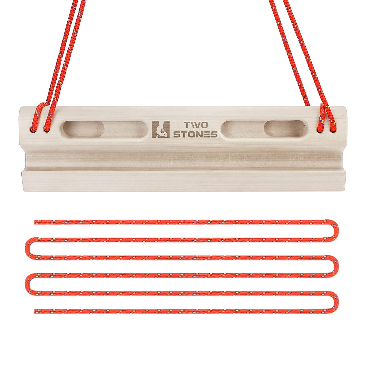 TWO STONES Portable Fingerboard as Rock Climbing Training Boards with Edges and Pockets, Portable Climbing Hangboard as Rock Climbing Finger