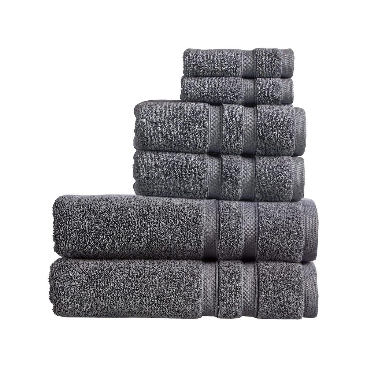 Christy Chroma Bath Sheet Set | Set of 6 | 2 Face 2 Hand 2 Bath Sheets | Highly Absorbent Heavyweight 675GSM | Bold and Bright | Soft Smooth Bathroom