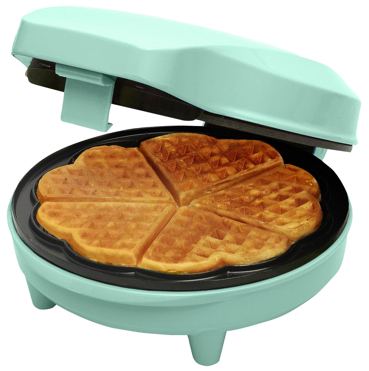 Bestron ASW217MBS Waffle Maker, Alloy Steel, Color: green