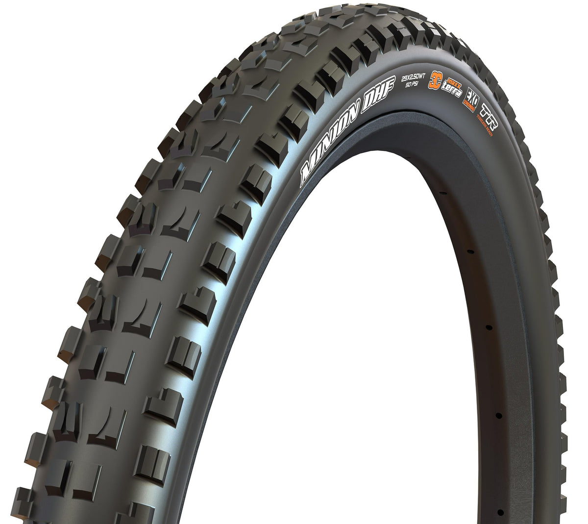 Maxxis Minion DHF 29x2.50 WT 60 TPI Folding 3C MaxxGrip (EXO/TR), Black