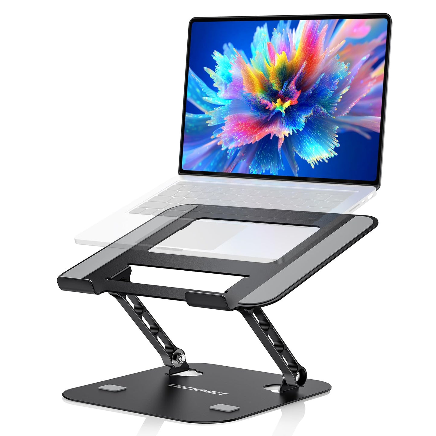 TECKNET Laptop Stander, Compatible with All 11 to 17.3 Inch Laptops, Black