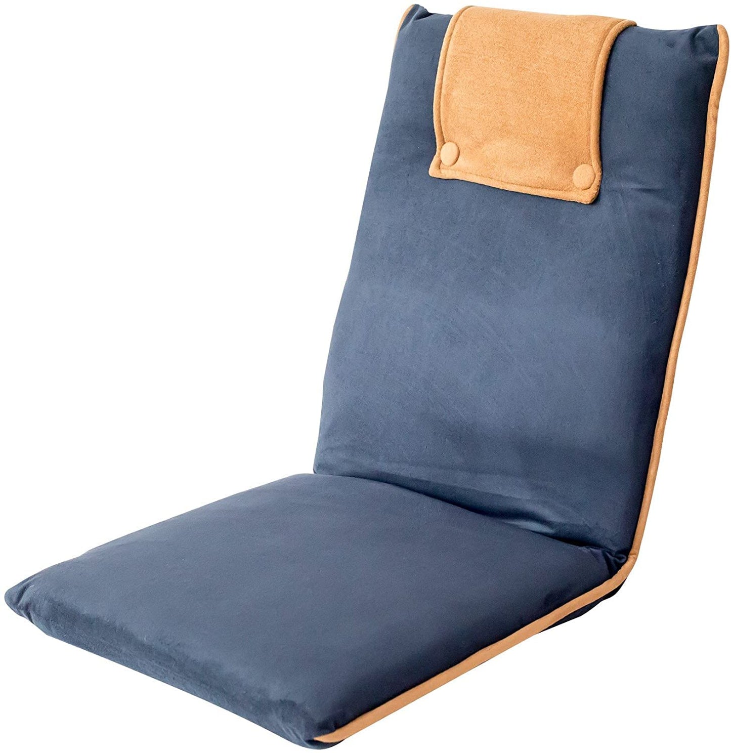 bonVIVO EASY II Comfortable Folding Chair, Portable Fold-Up Chair with Back Support, Floor Sofa & Lounge Chair for Relaxing, Ideal Meditation Chair &