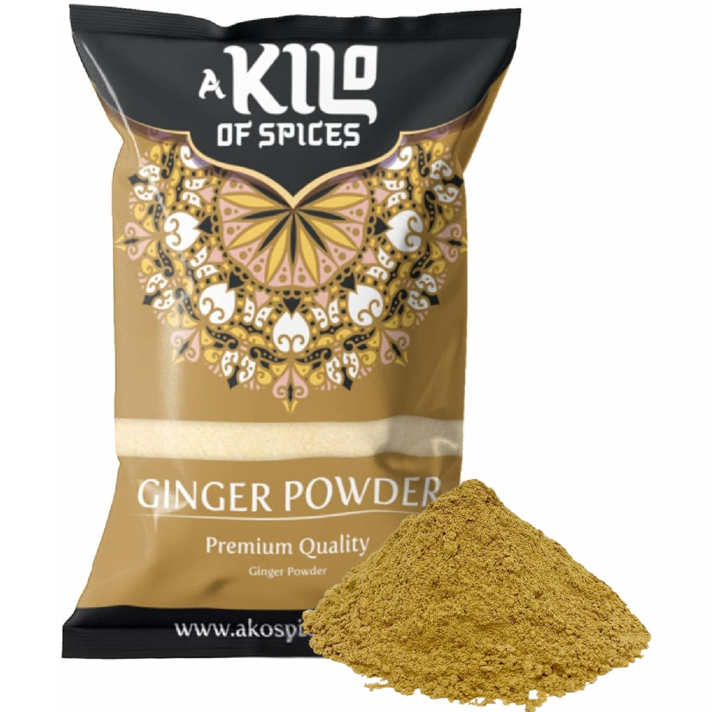 A Kilo of Spices | Ginger Powder 1Kg | Ideal for Cooking, Baking & Seasoning | Freshly Packed Ground Ginger for Maximum Flavour & Aroma | Essential