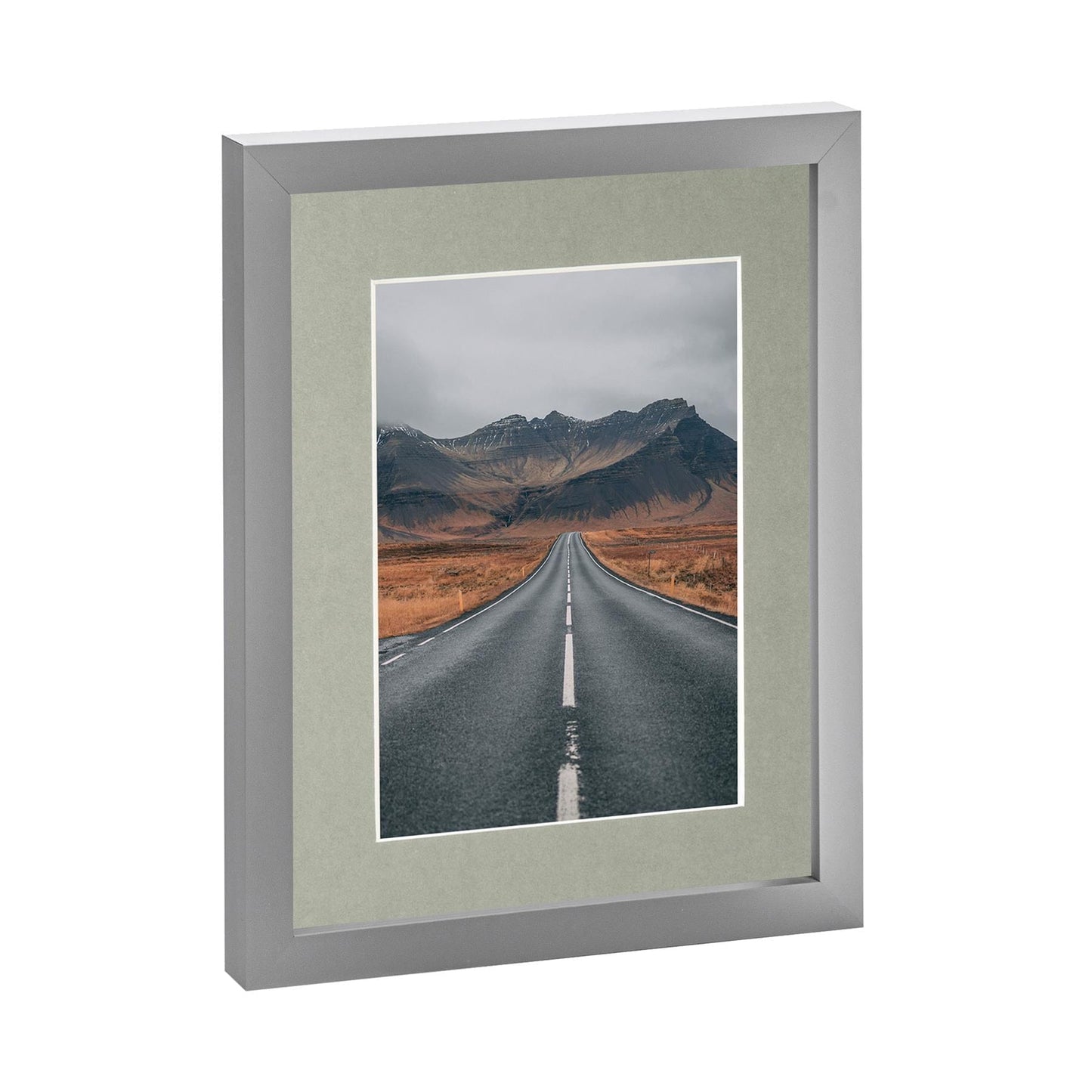 Grey 8" x 10" Photo Frame with 5" x 7" Mount