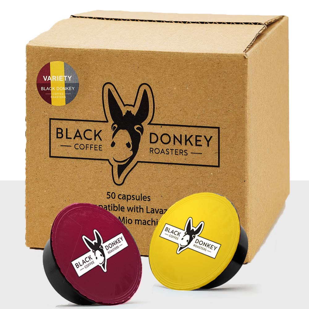 Black Donkey - 50 Capsules Compatible with Lavazza? A Modo Mio?* Machines | VARIETY PACK