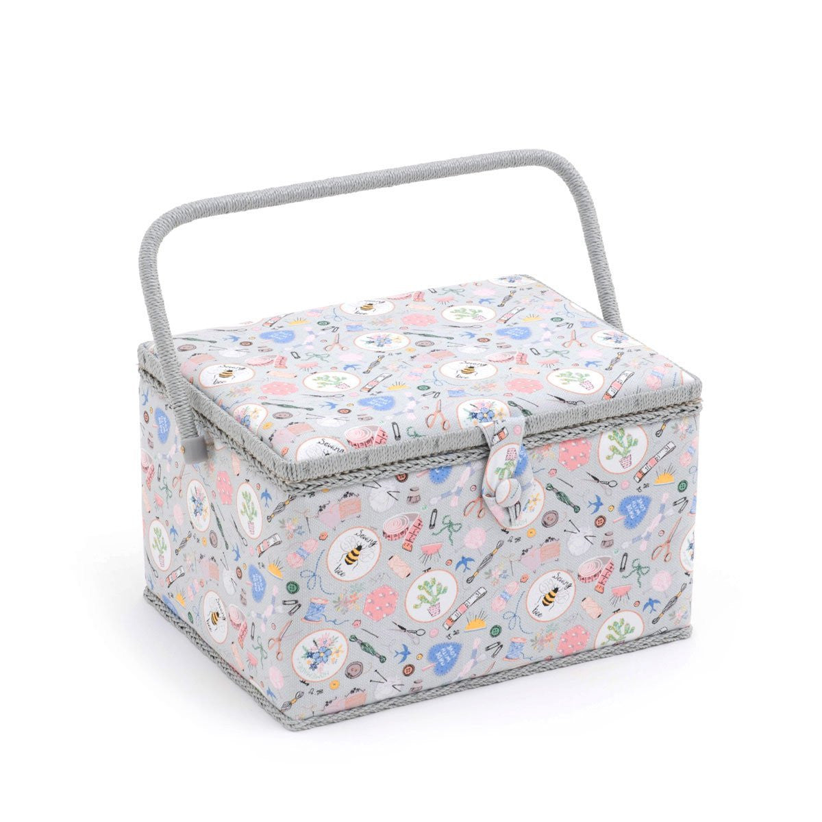 Large Sewing Bee Fabric Sewing Box from Groves, Hobby Gift MRL\286