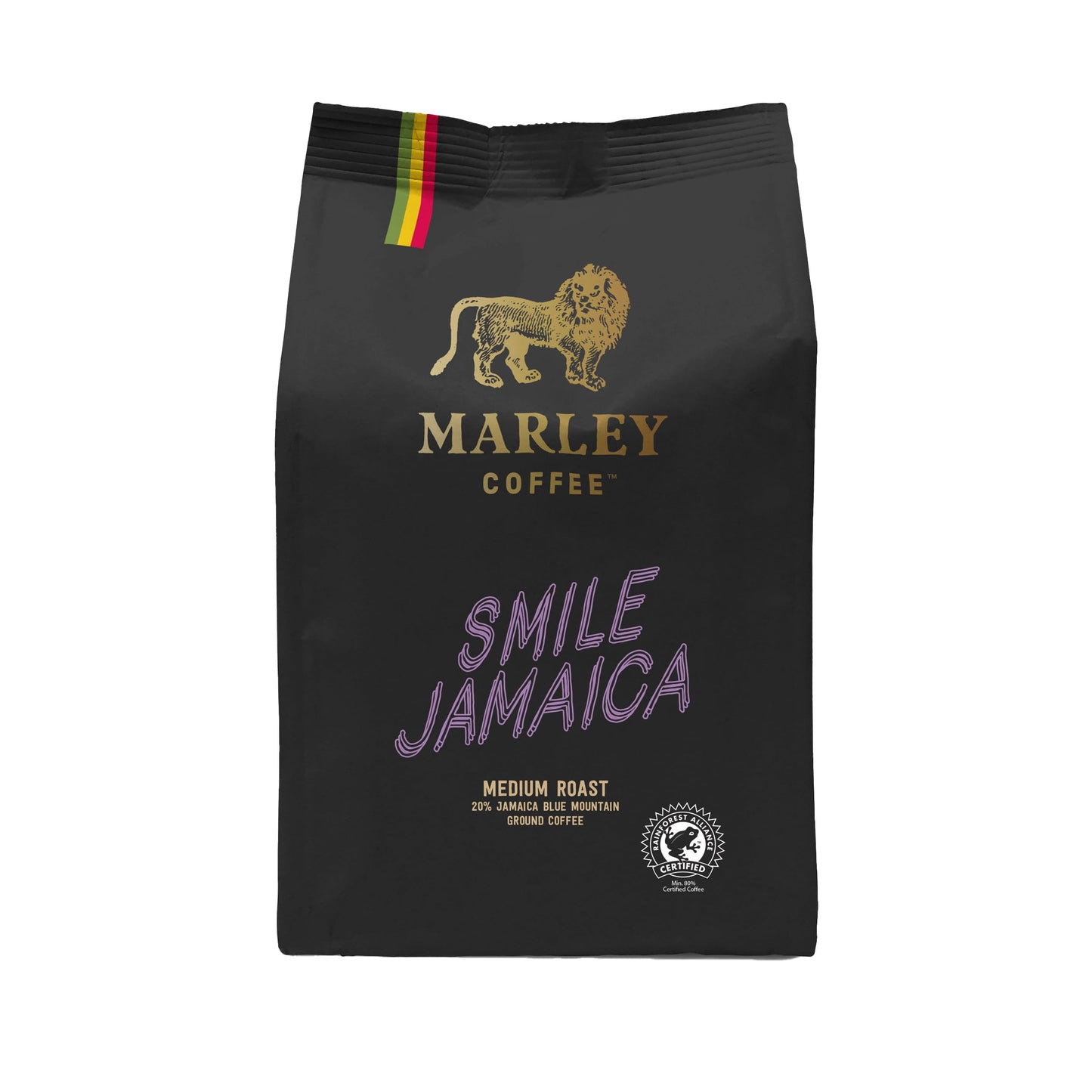 Marley Coffee 20% Jamaica Blue Mountain Medium Roast Ground Coffee 227g - Smile Jamaica Medium Roast - From The Marley Family, Rainforest Alliance