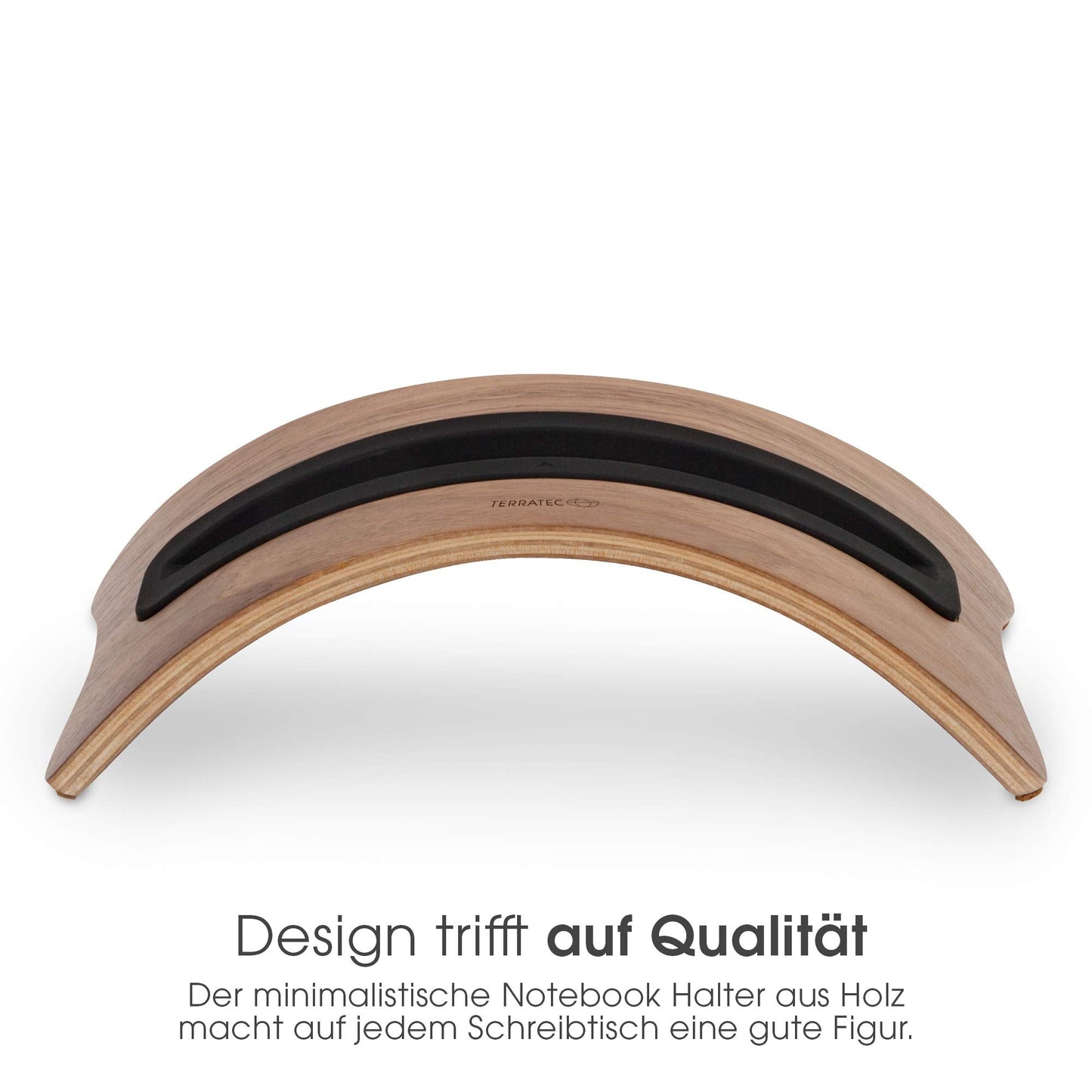 TerraTec Wood Two MacBook Stand/Dock Made of Real Wood for MacBook Pro and MacBook Air
