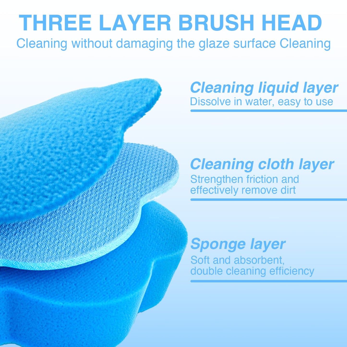 Benaewa 36 Pcs Disposable Toilet Brush, Toilet Brush Refills for Bathroom, Cleaning