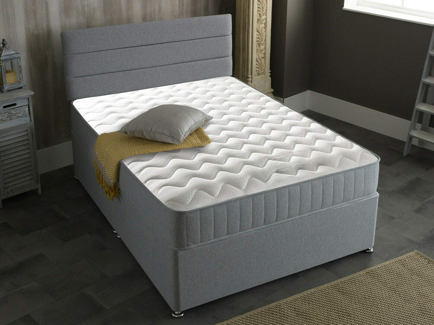 Starlight Beds Castle Shorty Mattress, Grey, 2ft6 x 5ft9
