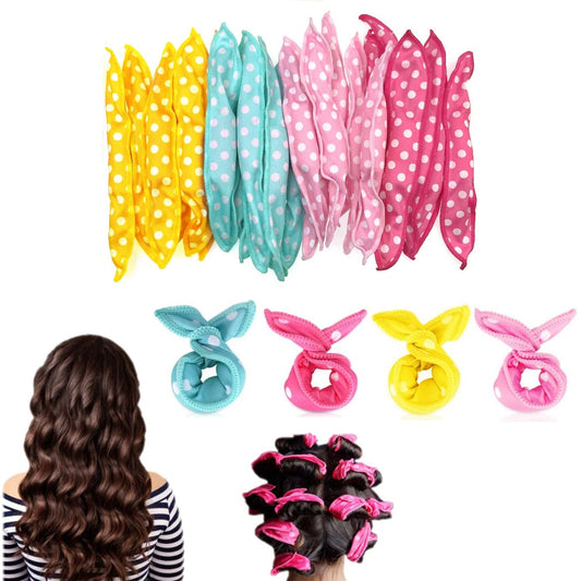JZK 24x No heat foam hair curlers for long hair and medium hair, soft sponge hair rollers to sleep in for kids and women, sleep curlers, sleep in