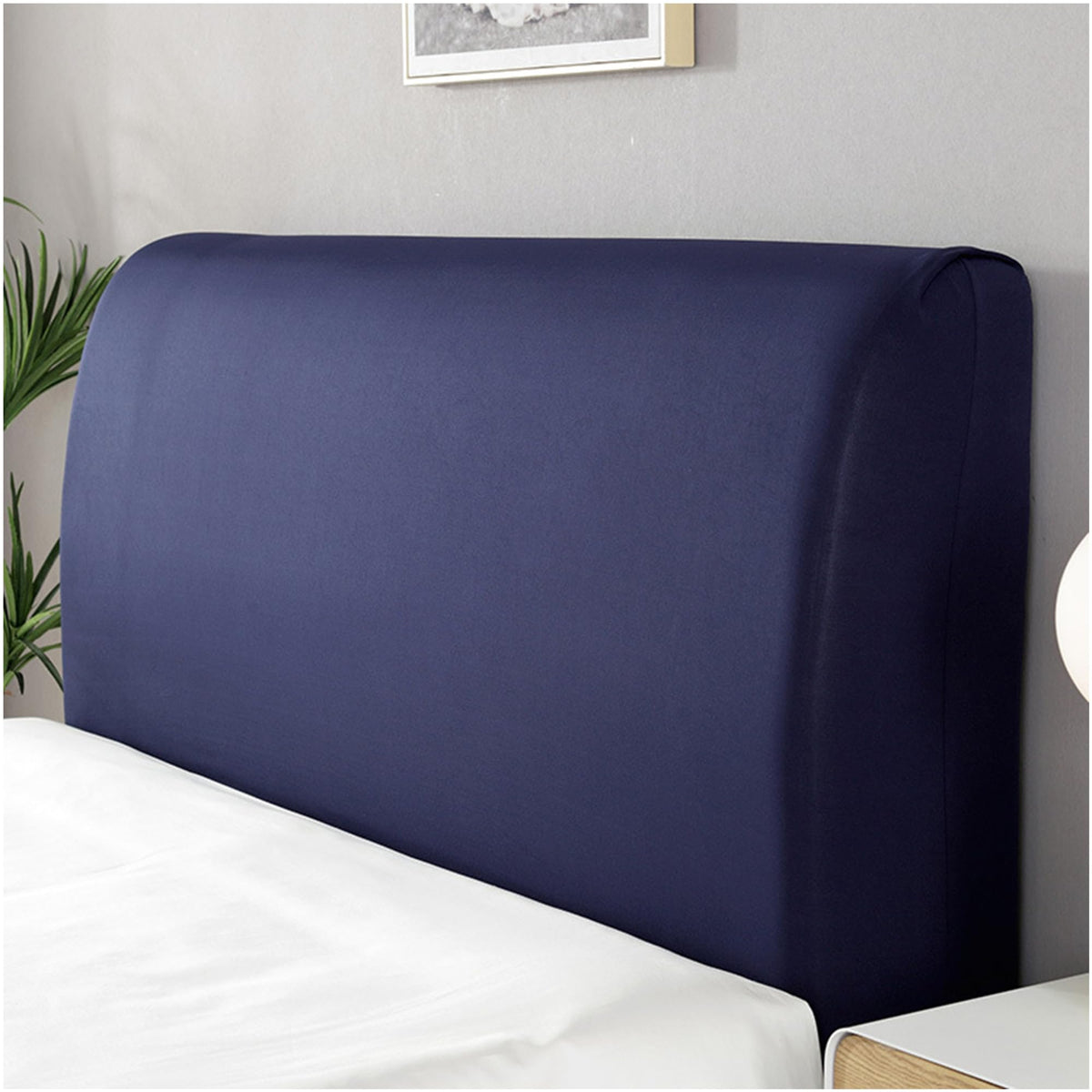 Stretch Headboard Cover, Bed Headboard Cover, Dustproof Headboard Wrap, All-Inclusive Bed Head Protector for Single/Double/King/Super King Bed