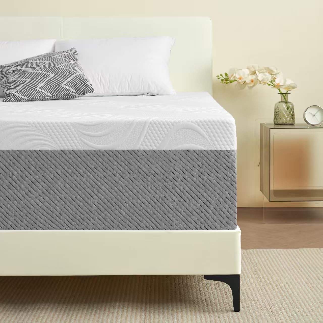 Deegari Mattress, 20cm Double Mattresses with Memory Foam and Anti-mite, Breathable, Removable Cover, Mattress in a Box
