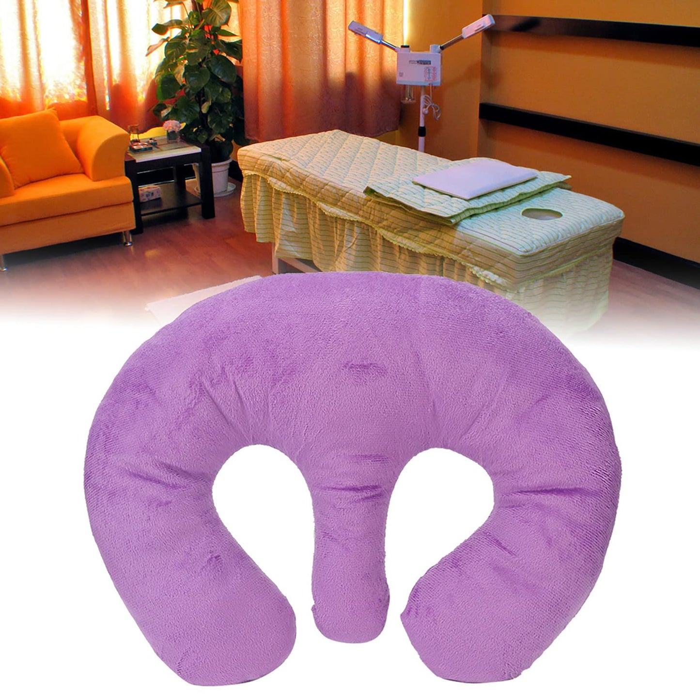 JTLB Beauty Salon Breast Support Pillow SPA Massage Chest Pillow Cushion (Purple)