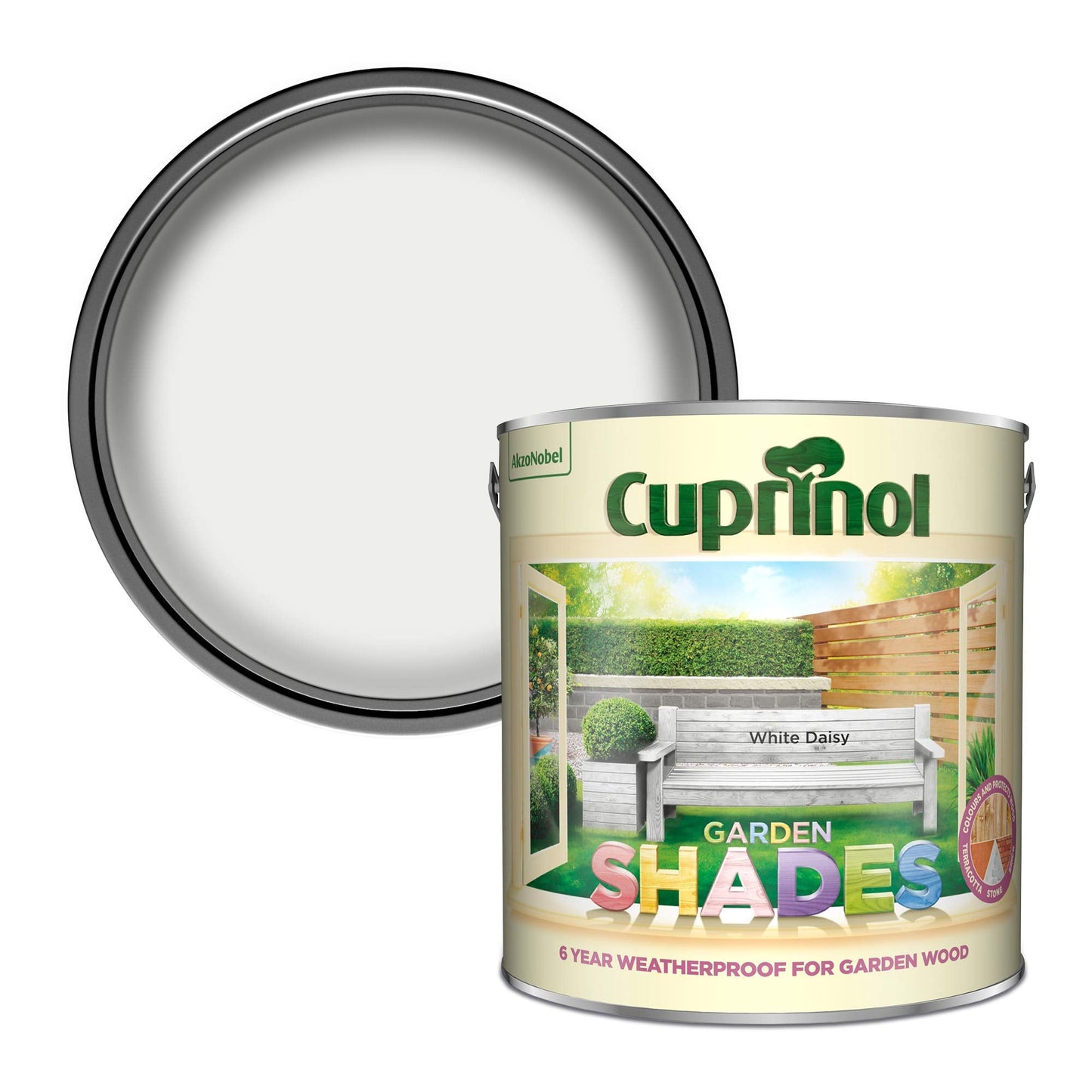 Cuprinol Exterior Woodcare, White Daisy, 2.5 L