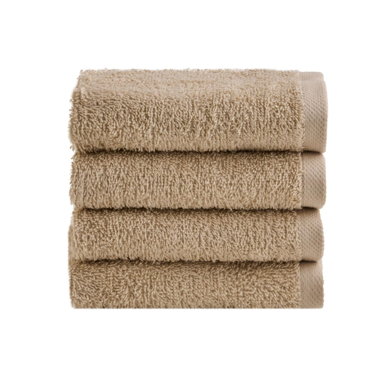 NELLA BIAGINI Minerva Bath Towels 30 x 30 cm, Set of 4, 100% Pure Terry Cotton, 420 g/m², Soft, Absorbent, Practical, Durable, Solid Colour