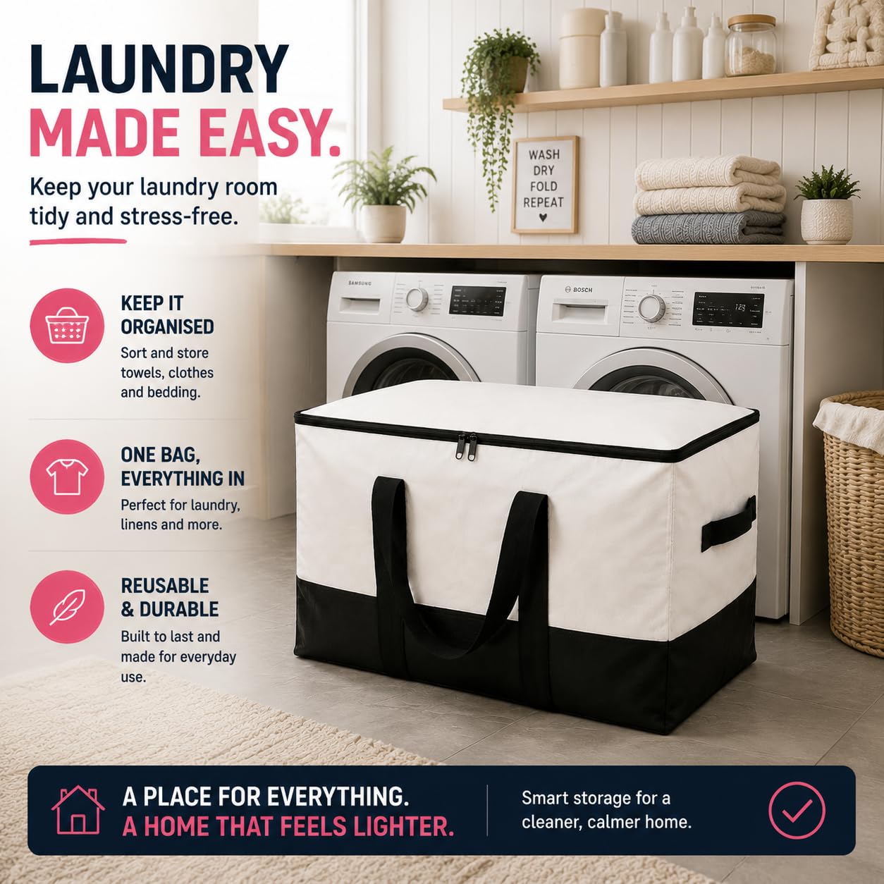 Heavy Duty Storage Bags, Clothes Bags for Moving House, Extra Thick Design