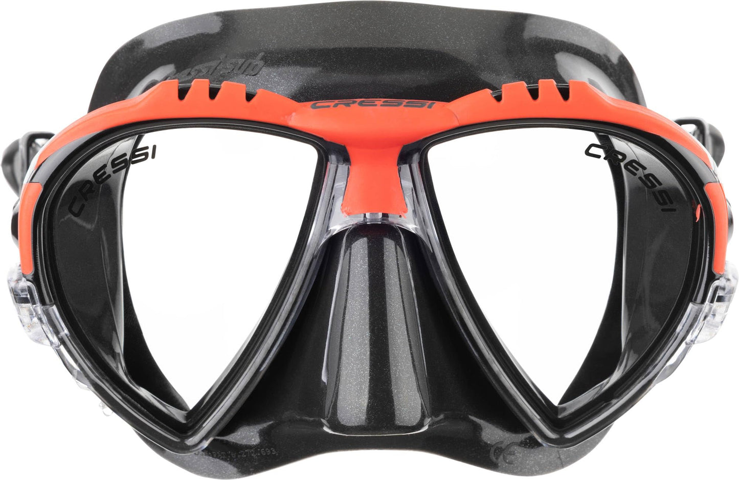 Cressi Matrix Mask - Diving, Apnea and Snorkeling Mask - Soft Silicone, Black/Red