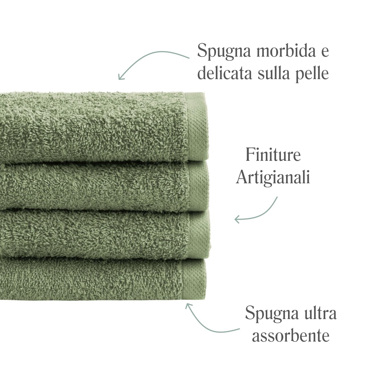 NELLA BIAGINI Minerva Bathroom Washcloths 30 x 30 cm, Set of 12, 100% Pure Terry Cotton, 420 g/m², Soft, Absorbent, Practical, Durable, Solid Colour