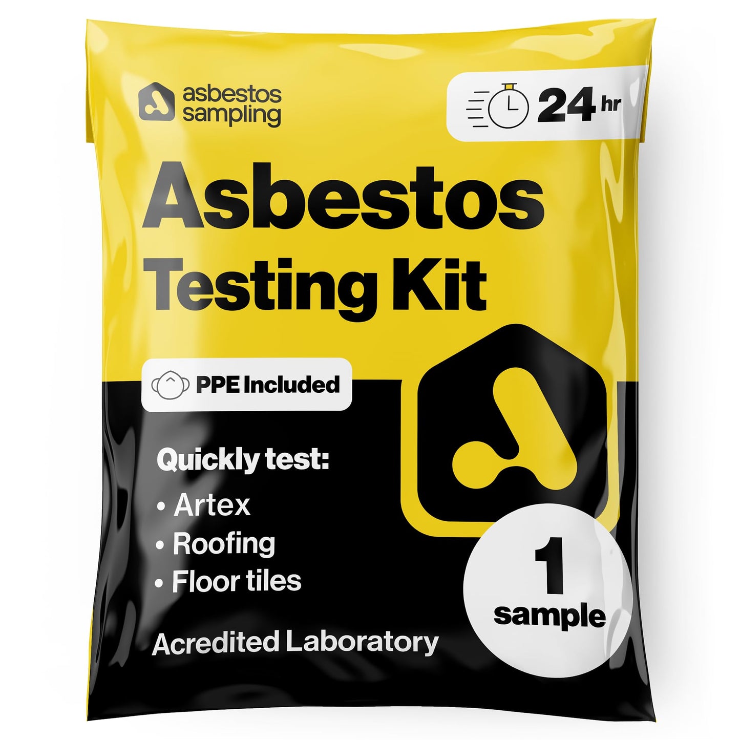Full Asbestos Testing Kit with PPE, Instructions & Prepaid Return (1 Sample with 24hr Results)