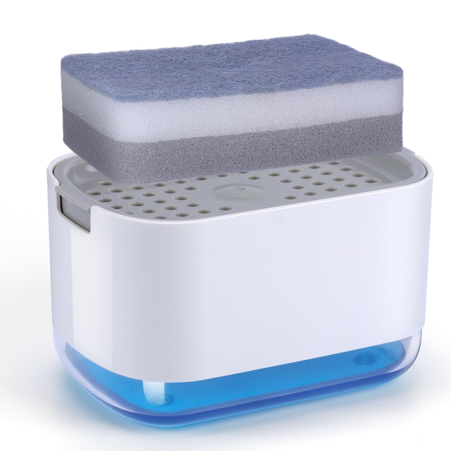 Alyvisun Soap Dispenser Kitchen, Dish Soap Dispenser with Sponge Holder