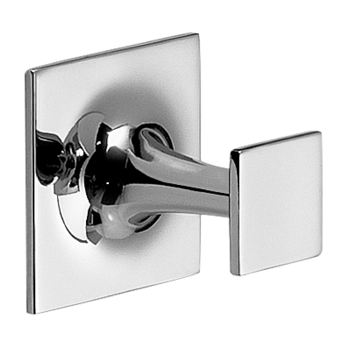 Gedy Wizard Wall Hanger, Size: 4, 9 x 4.6 cm, Brass and Cromall Clothes Hanger, Chrome Flower, Fixable with bioadhesive 3 m, Design R&D, 2 Years