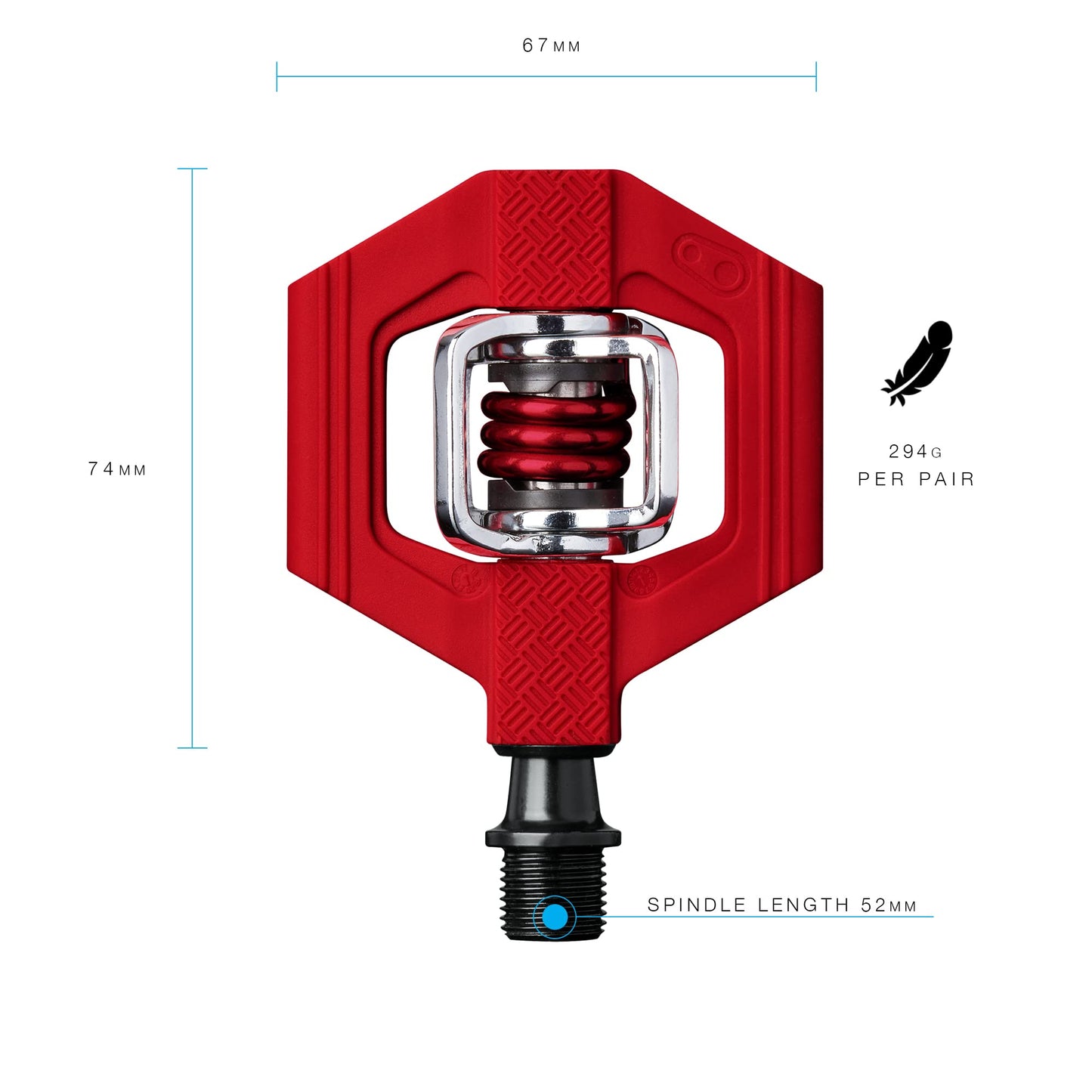 Crankbrothers Candy-1 Pedals, Red