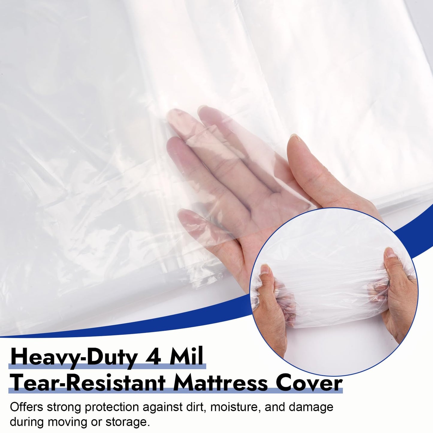 Waterproof Mattress Cover for Moving & Storage, 120 × 240 × 35 cm