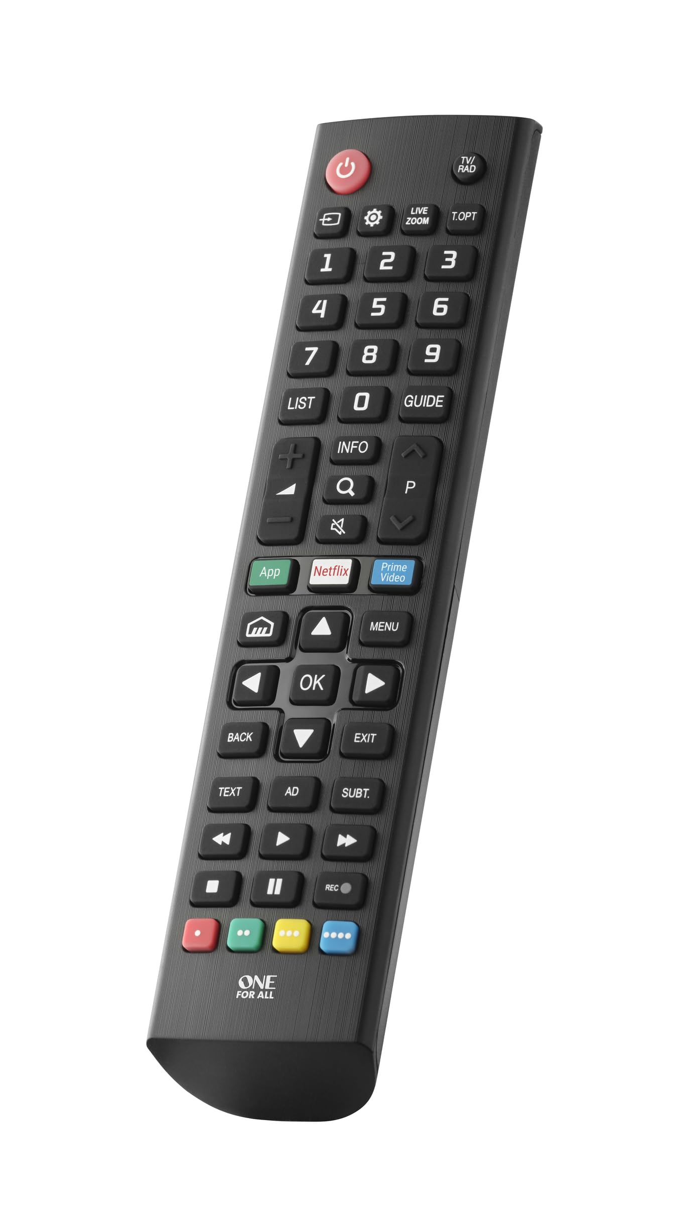 One For All LG TV Replacement remote ? Works with ALL LG TVs ? Learning feature -URC4911