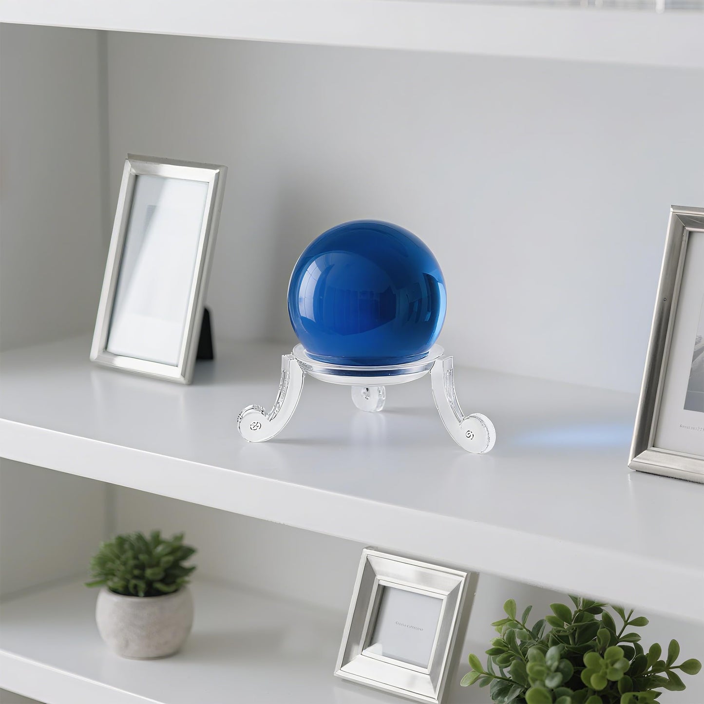 ZAYIO 4pcs Transparent Acrylic Crystal Ball Display Stands for Spheres