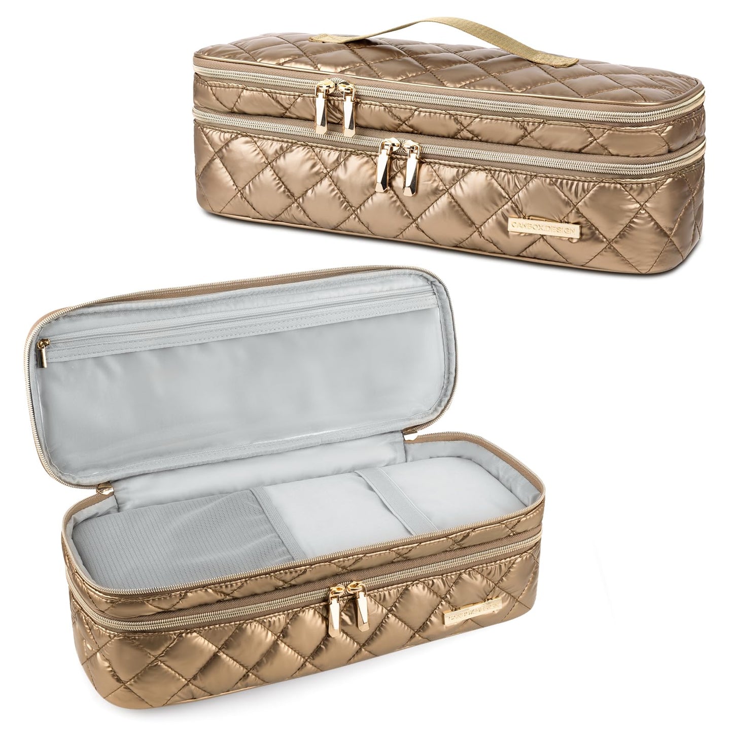 Travel Carrying Case for Hair Dryer Shark Flexstyle Dyson Airwrap, Double-Layer Hair Accessories Tools Storage Case for Revlon One-Step, Shockproof